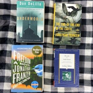 Set of Four Novels by DeLillo, Franzen, and Miller Book Bundle Book Lot